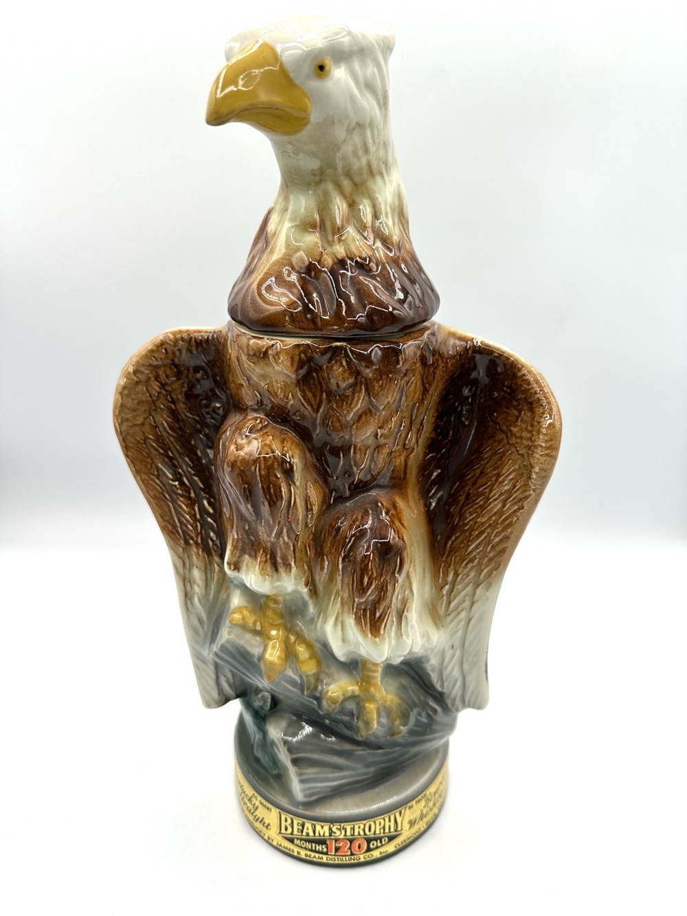 🦅HP! Jim Beam Eagle Whiskey Decanter. 1960s. Empty.